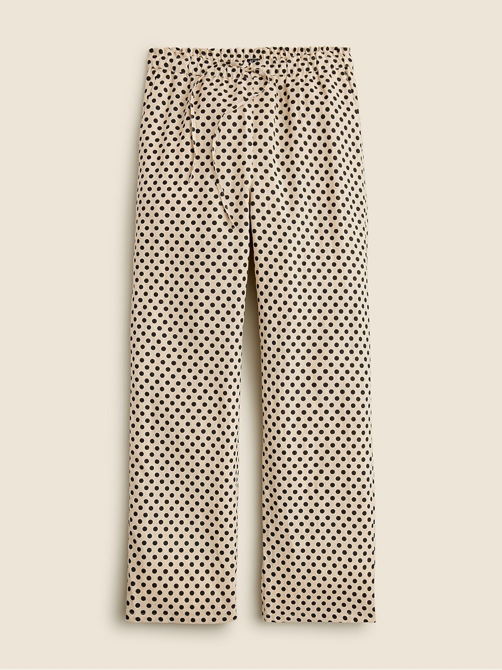J Crew Linen Soleil Pant Polka dot